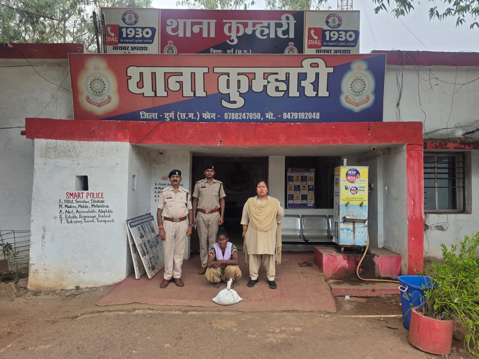 “अवैध गांजा बिक्री करने वालों के विरुद्ध दुर्ग पुलिस की लगातार कार्यवाही जारी”