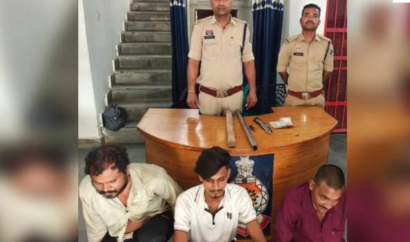 बिलासपुर के रतनपुर ढाबे में चाकू की नोक पर लूट, तीन आरोपी गिरफ्तार