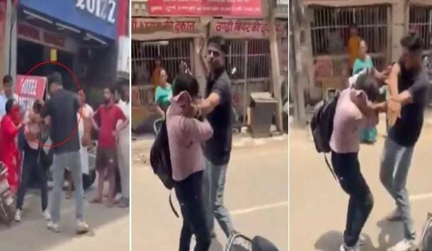 गाजियाबाद में होटल के बाहर हाईवोल्टेज ड्रामा, पत्नी को दूसरे व्यक्ति के साथ देखने के बाद पति ने किया हंगामा