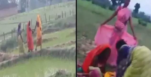 रास्ता बंद होने से खेत में कराना पड़ा प्रसव, एंबुलेंस घर तक नहीं पहुंच सकी