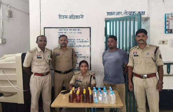 ऑपरेशन प्रहार के तहत बिल्हा पुलिस की बड़ी कार्रवाई, अवैध शराब के साथ आरोपी गिरफ्तार